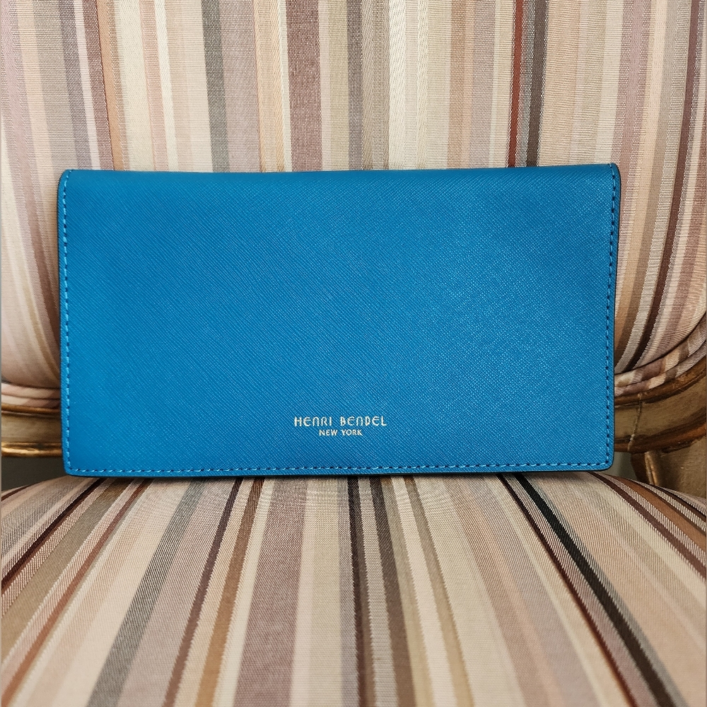 Henri Bendel Teal Blue Wallet